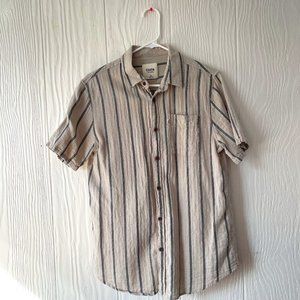 Katin Men's Short Sleeve Button Down - size M - cotton/linen blend